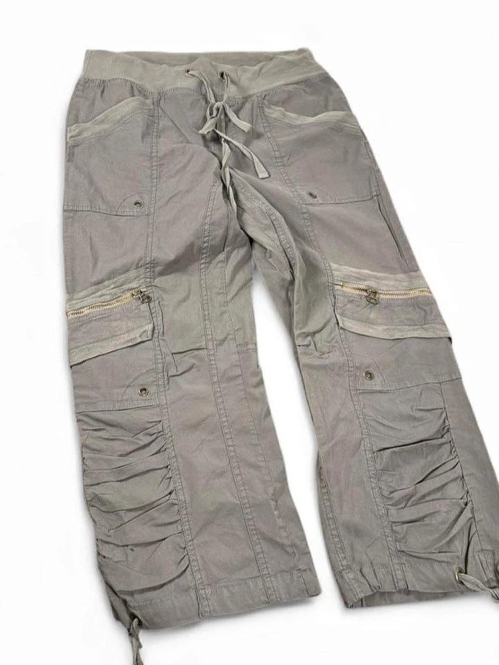 XCVI Convertible Cargo Capri Cargo Capri green gray xs NWT